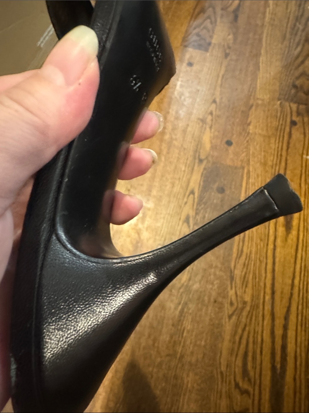 Gucci/Black Fabric GG/Leather/Open-Toe/3” Heels/US 6.5/Vintage/Classy/Timeless!! - Picture 10 of 16